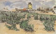 The Mill of Alphonse Daudet at Fontevieille (nn04), Vincent Van Gogh